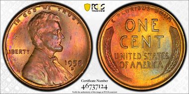 1958-D 1C MS65RB