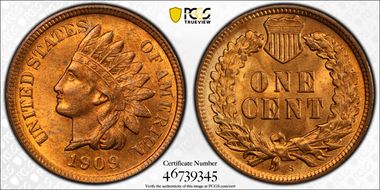 1909-S 1C Indian MS64RD