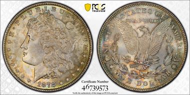 1878 7TF $1 Reverse of 1878 MS63