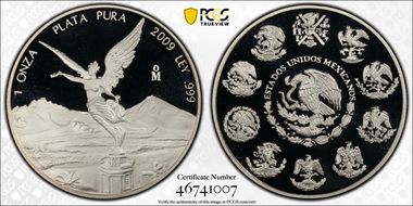 2009-Mo Onza Libertad Ag PR69DCAM