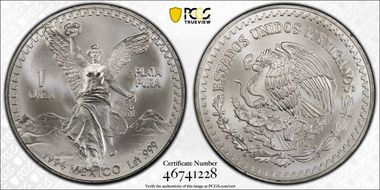 1994-Mo Onza Libertad Ag MS68