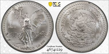 1994-Mo Onza Libertad Ag MS68