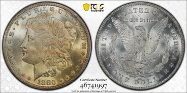 1880/79-CC $1 Reverse of 1878 MS64
