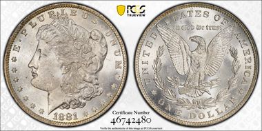 1881-O $1 MS63