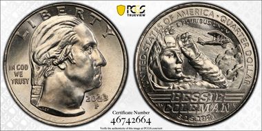 2023-P 25C Bessie Coleman First Strike MS65
