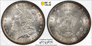 1896 $1 MS65+