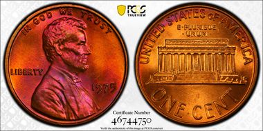 1975 1C MS66RB