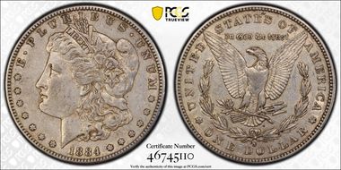 1884-S $1 XF45