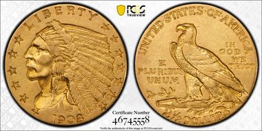 1908 $2.50 AU50