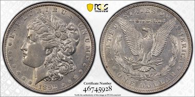 1892 $1 XF45