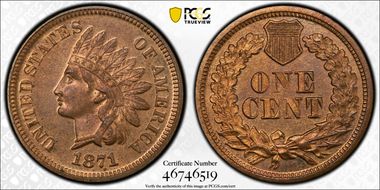 1871 1C PR63RB