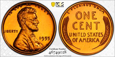 1955 1C PR67CAM