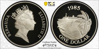 1985 $1 Cruise Ship Tourism PR68DCAM
