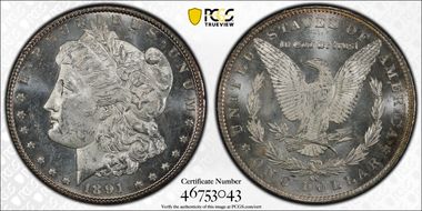 1891-CC $1 MS62