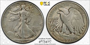 1945-D 50C VF30