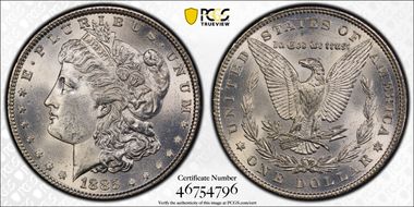1885 $1 MS63