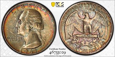 1961 25C Type B Reverse, FS-901 MS65