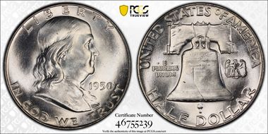 1950 50C MS65FBL