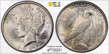 1923-D $1 MS66