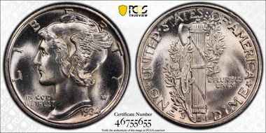 1934-D 10C MS66FB