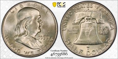 1959-D 50C MS65FBL