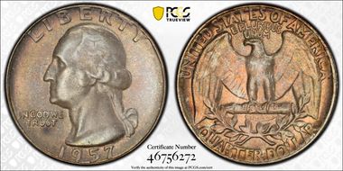 1957 25C Type B Reverse, FS-901 MS66