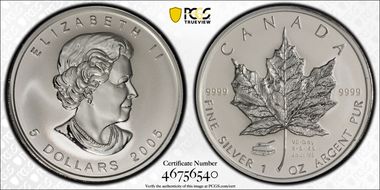 2005 $5 ML VE Day SP69