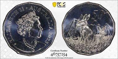 2023 50C Year of the Rabbit MS67