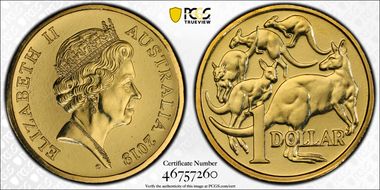 2019 $1 V. Gottwald Effigy MS67