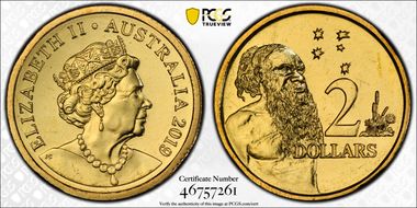 2019 $2 J. Clark Effigy MS66