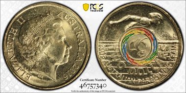 2016 $2 Paralympics Colorized MS66