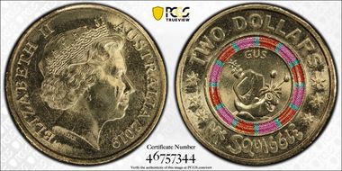 2019 $2 60 Yrs of Mr. Squiggle Gus the Snail Colorized MS65