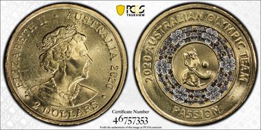 2020 $2 Olympic Team - Passion MS66