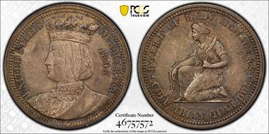 1893 25C Isabella AU58