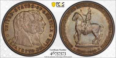 1900 $1 Lafayette AU55