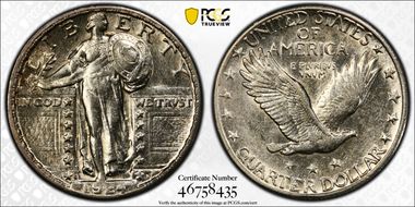 1924-S 25C AU55