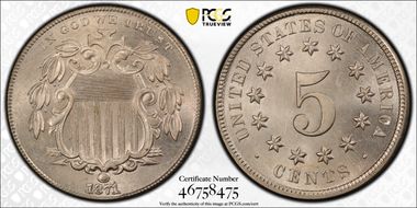 1871 5C MS66