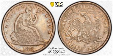 1872-S 50C VF35