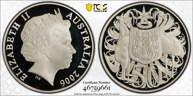 2006 50C KM-821 Ag Round PR69DCAM
