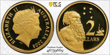 2008 $2 PR69DCAM
