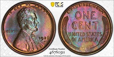 1926-S 1C MS64BN