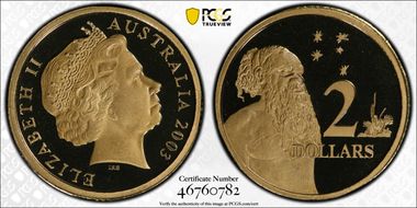 2003 $2 PR70DCAM