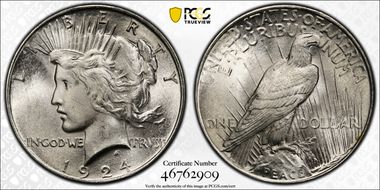 1924 $1 MS63