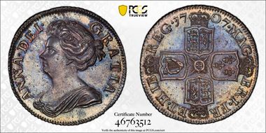 1707 Shil S-3610 3rd Bust MS63