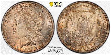 1888-S $1 MS65+