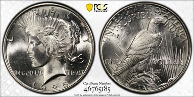 1925 $1 MS66