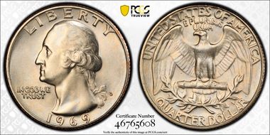 1969-D 25C MS65