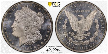 1886 $1 MS65DMPL