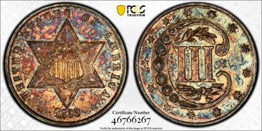 1869/'8' 3CS AU58