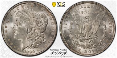 1890 $1 MS64